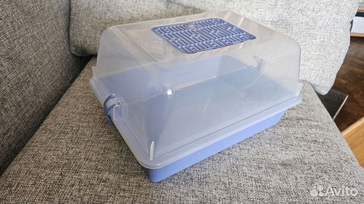 Террариум с полупрозрачной крышкой 42х31х23