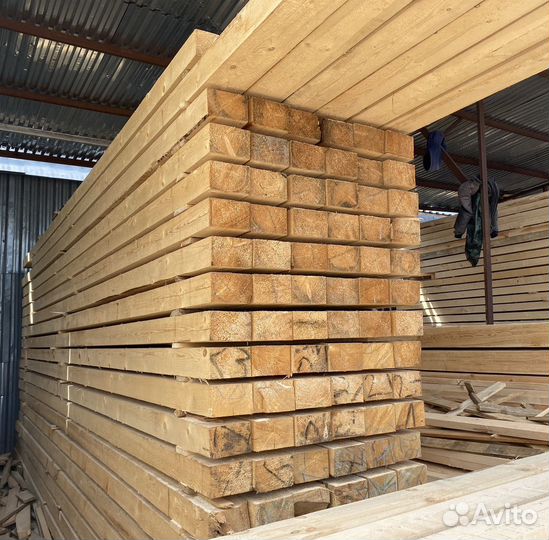 Брус обрезной 100х150х6000 ель 1-сорт