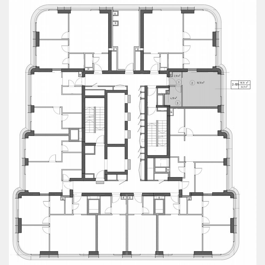 Квартира-студия, 24,5 м², 12/53 эт.
