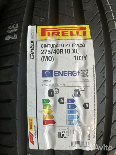 Pirelli Cinturato P7 (P7C2) 245/45 R18 и 275/40 R18 100Y