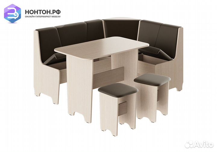 Кухонный уголок Техас исп.1 дуб белфорт / экокожа