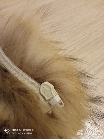 Меховой воротник енот