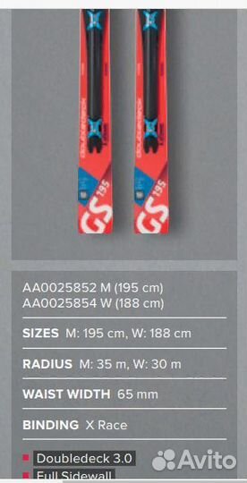 Горные лыжи atomic