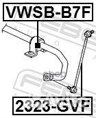Втулка (сайлентблок) переднего стабилизатора 'V
