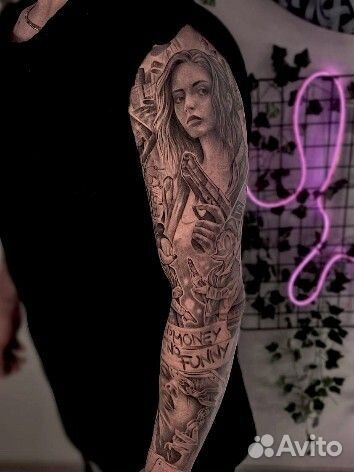 Тату в любом стиле. Оплата удобными долями