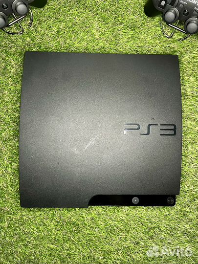 Ps3 slim 320gb прошитая 33 игры 2 геймпада