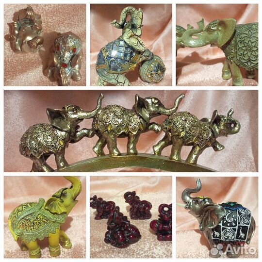 Слоны фигурки статуэтки