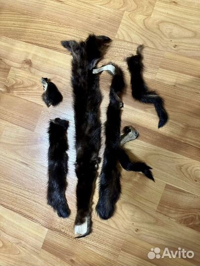 Воротник, меховые шкурки