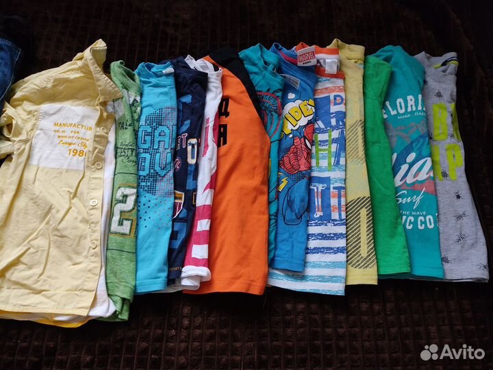 Вещи пакетом на мальчика 122 128