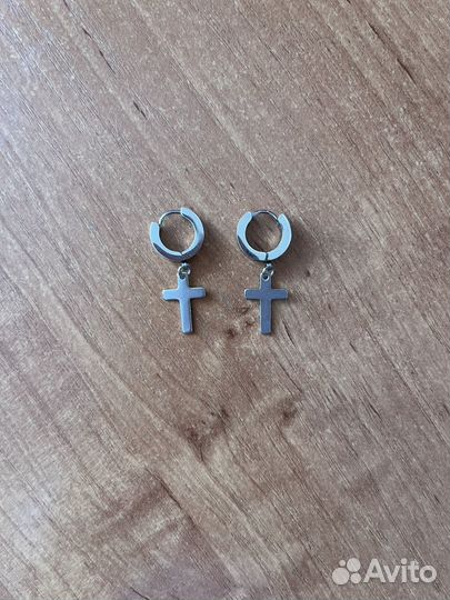 Серьги кресты