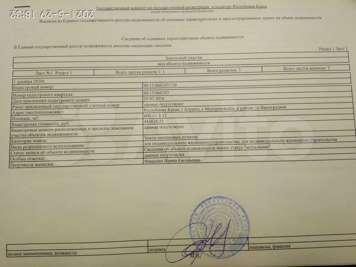 Участок 6 сот. (ИЖС)