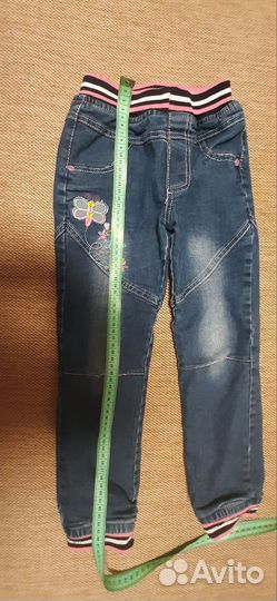 Джинсы на флисе на девочку