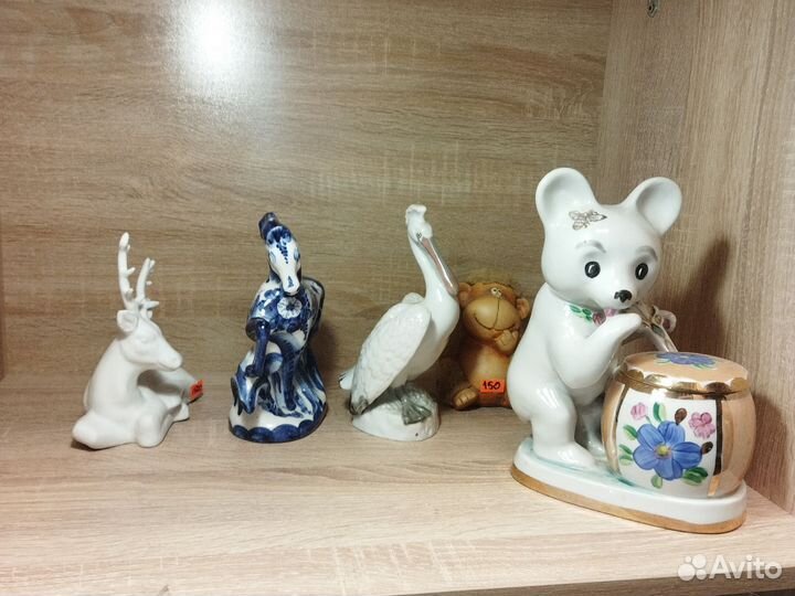 Фарфор дикие животные