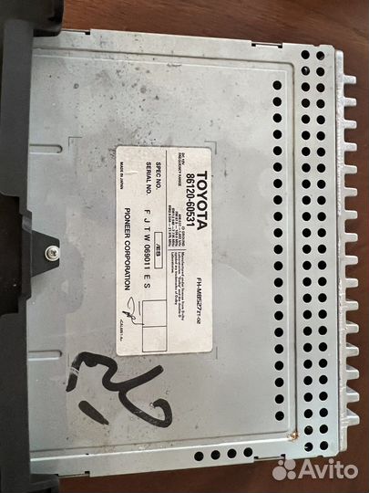 Штатный магнитафон на Прадо 120