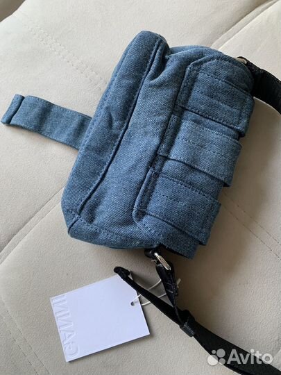 Сумка Ganni Tech mini джинсовая