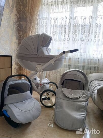 Коляска Адамекс Монте карбон 3в1