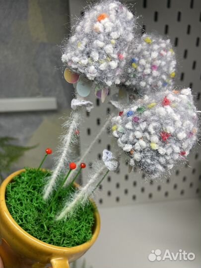 Грибы поганки амигуруми