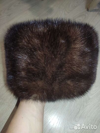 Норковая шапка мужская