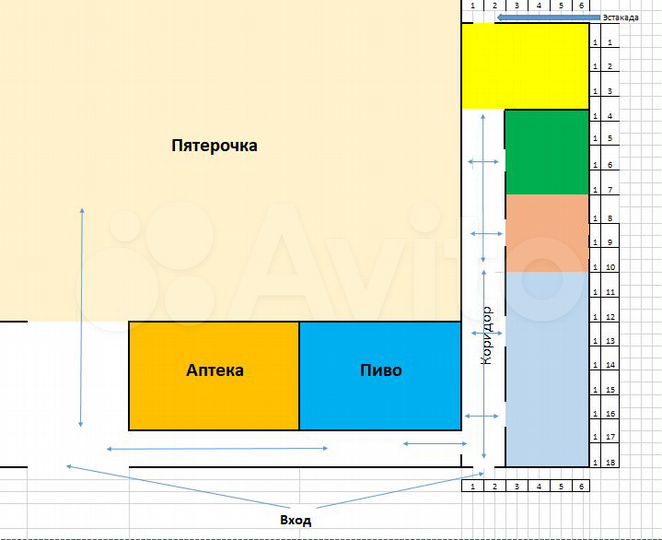 Сдаётся помещение 11.5 м²