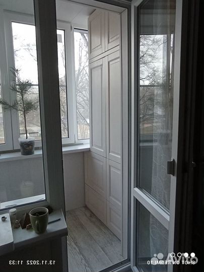 Отделка балкона