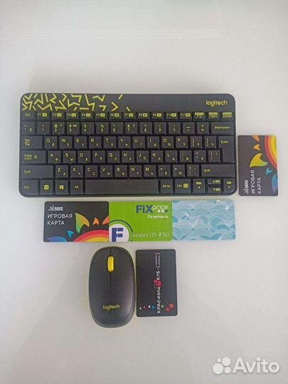 Беспроводная клавиатура и мышь logitech mk240 nano
