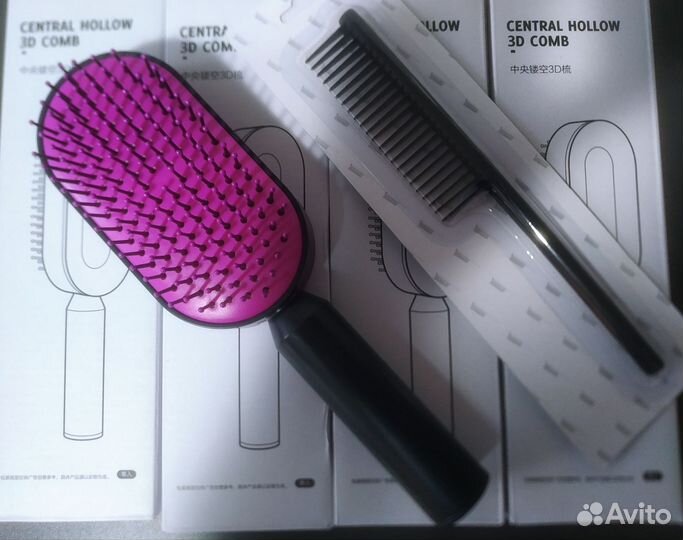 Расческа для волос массажная 2в1 Набор с Гребнем