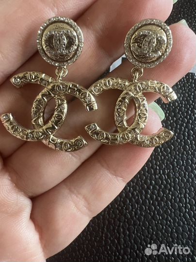 Новые серьги оригинал Chanel