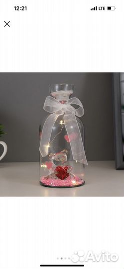 Ночник Мишка с сердцем