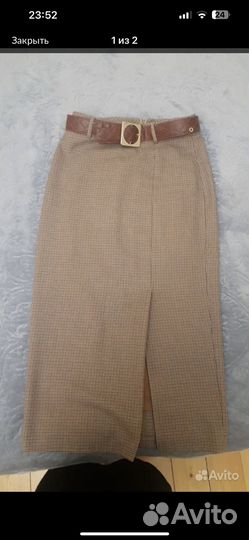 Юбка zara миди
