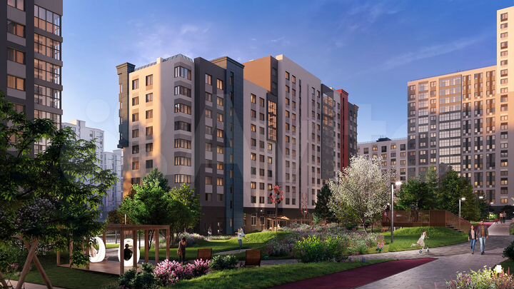 3-к. квартира, 91,8 м², 6/22 эт.