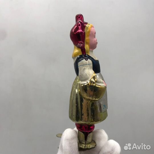 Елочная игрушка Красная Шапочка, СССР 1956-ой год