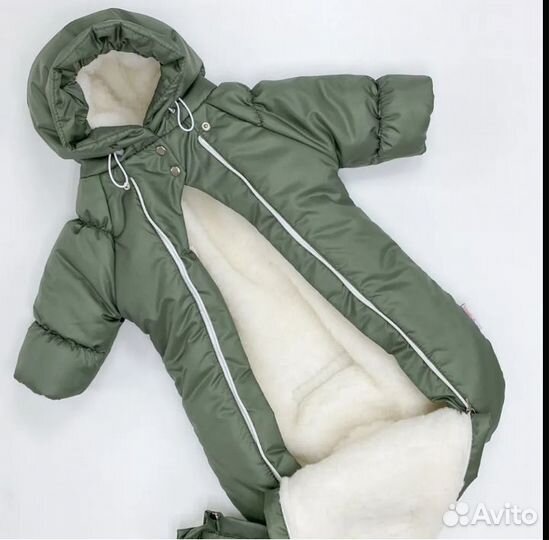 Зимний комбинезон для новорожденных 56-68