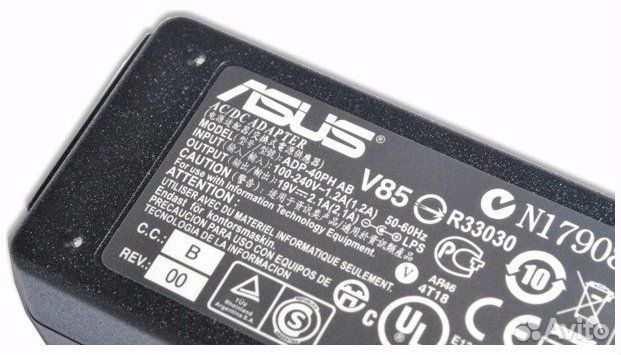 Блок питания 19V 2.1A для монитора Asus, NEC, Acer