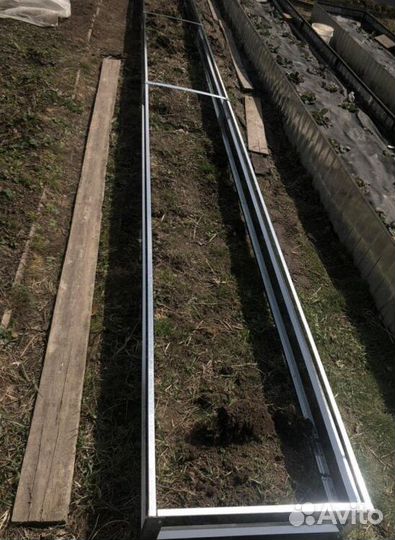 Грядка оцинкованная 1м х 5м х 22см