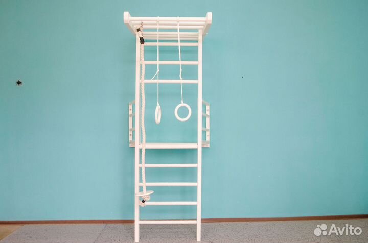 Шведская стенка с балконом и аксессуарами