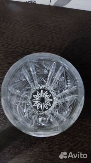 Ваза для цветов хрустальная