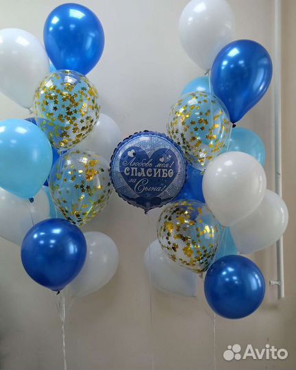 Шары на выписку из роддома новорожденного мальчика
