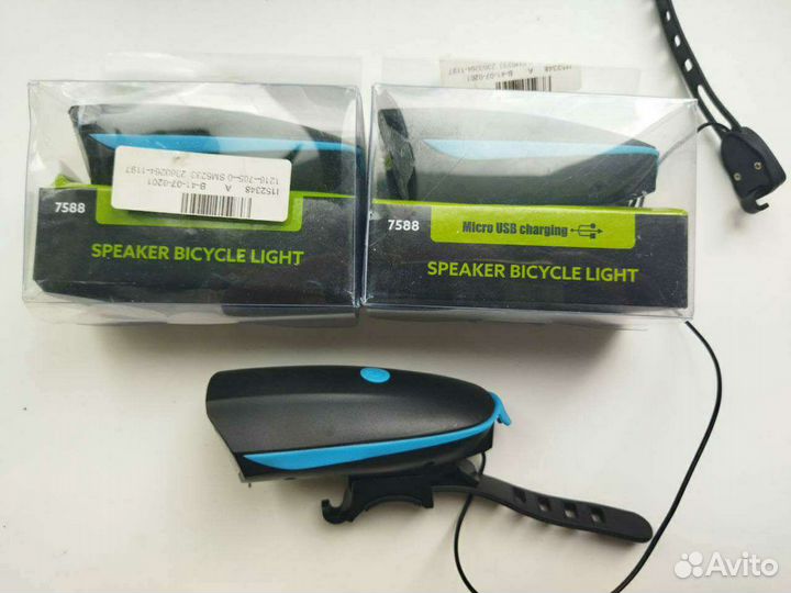 Вело фонарик фонарь со звуковым сигналом