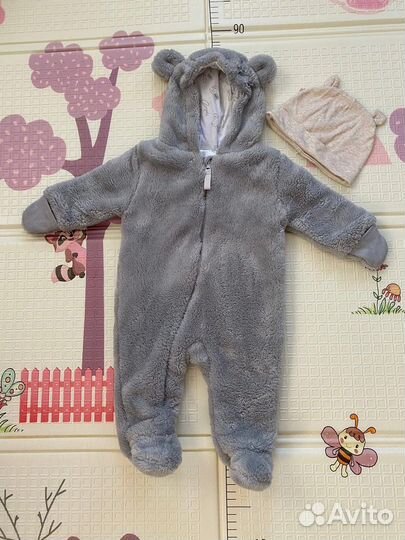 Комбинезон плюшевый новый 62