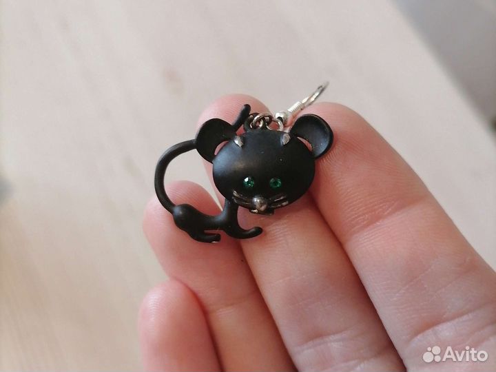 Серьги кошки
