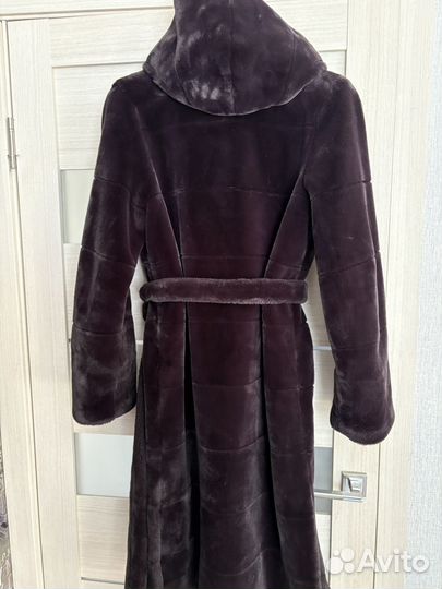 Шуба из экомеха женская