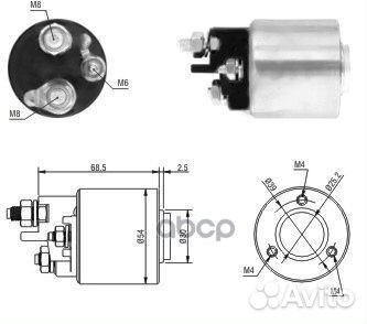 Втягивающее реле стартера 46113 meat & doria