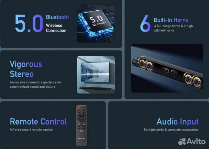 Саундбар Awei 100Вт