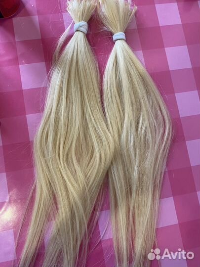 Волосы для наращивания блонд