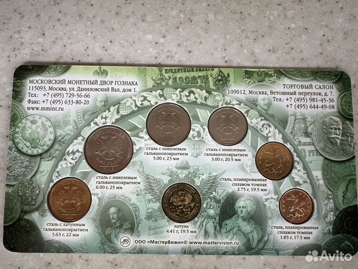 Набор разменных монет