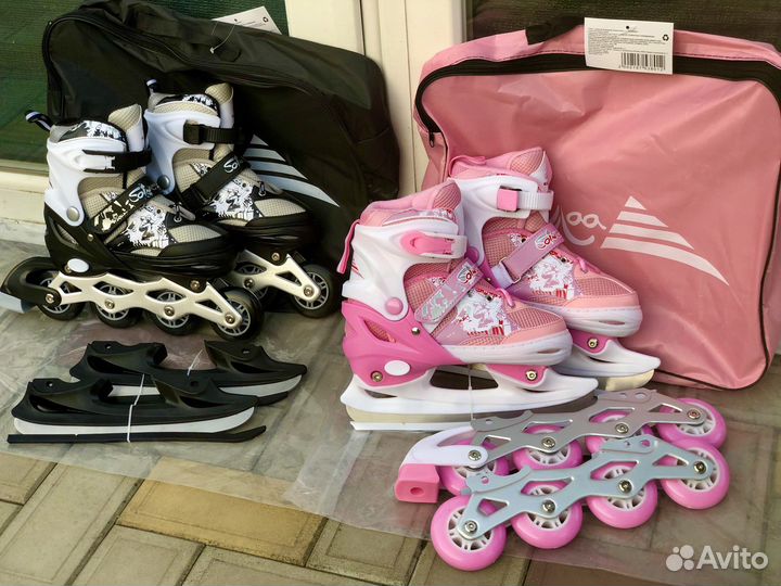 Ролики детские +коньки новые