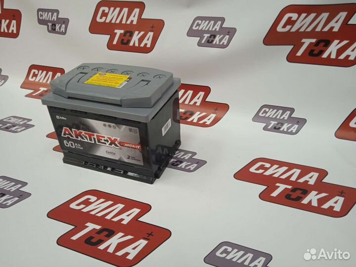 Аккумулятор 60 ah Актех black/ доставка