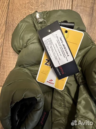 Новый комбинезон пуховик puppia Одежда для собак