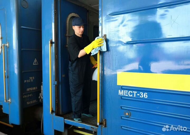Мойщик-уборщик пассажирских вагонов