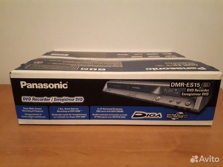 DVD-рекордер.DVD-плеер. panasonic dmr-es15